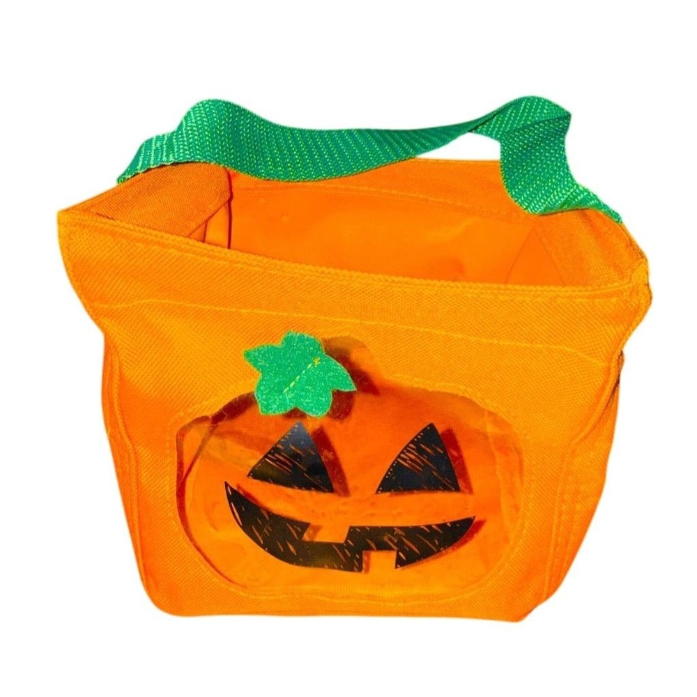 Thirty-One Halloween Pumpkin Candy Tote Bag‎ Orange Kids Unisex trick or treat